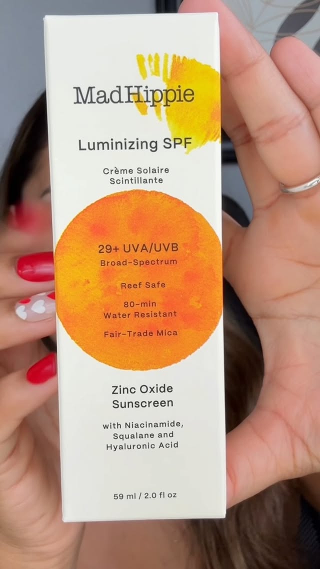Instagram post by @affordablestylesnicole for Mad Hippie. Caption reads: gifted by MadHippie Glowing, protected, and no....