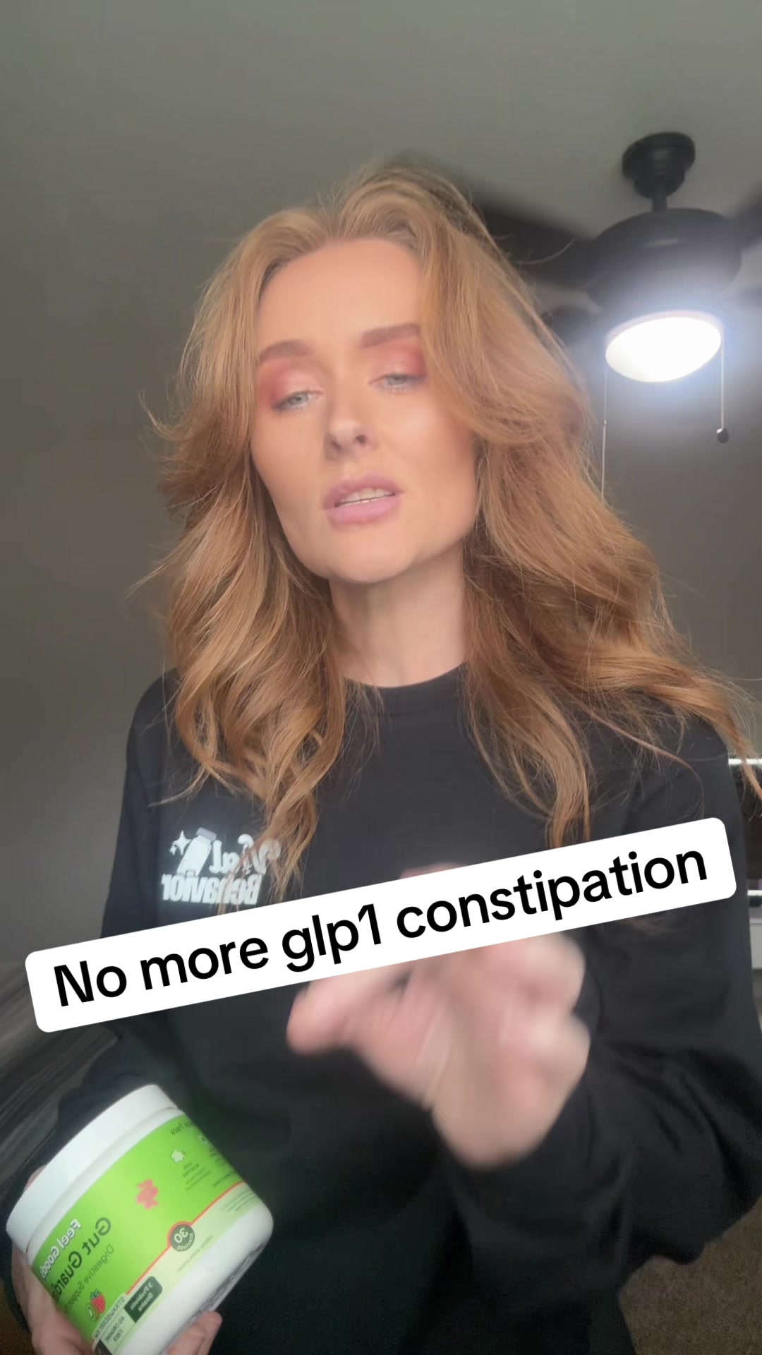 TikTok post by @wellnesswithcassie for Feel Goods. Caption reads: [...] fam listen up…don’t be constipated! @Feel....