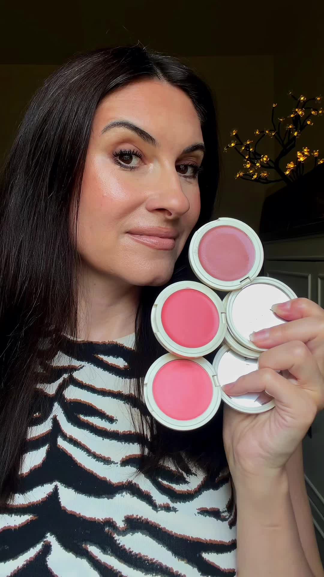 TikTok post by @offthemodel for HALEYS. Caption reads: [...] 🍇 Fig Which shade is your favorite? 💕....