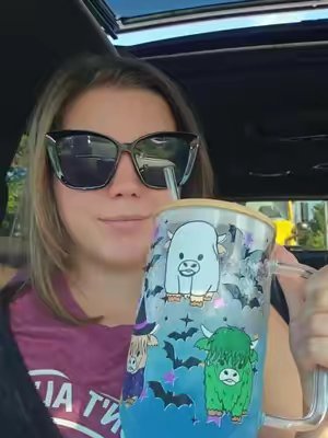 TikTok post by @its_sammie202 for Sip-Sip Hooray!. Caption reads: [...] Halloween Highlander tumbler from @Sip-Sip....