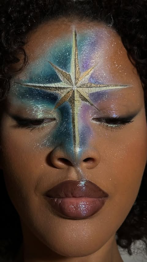 Instagram post by @bylaurajne for HNB Cosmetics. Caption reads: The North Star Makeup Process -  Looks Between My....