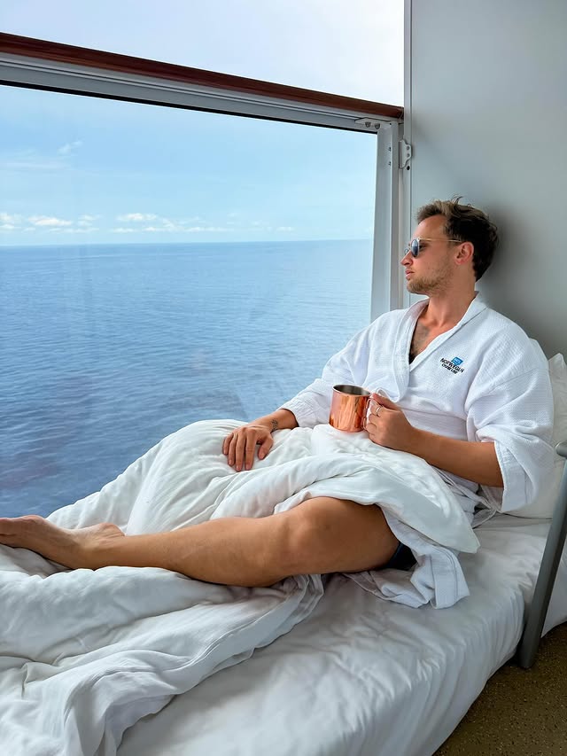 Instagram post by @carlcunard for Norwegian Cruise Line. Caption reads: Already missing this… @norwegiancruiseline....