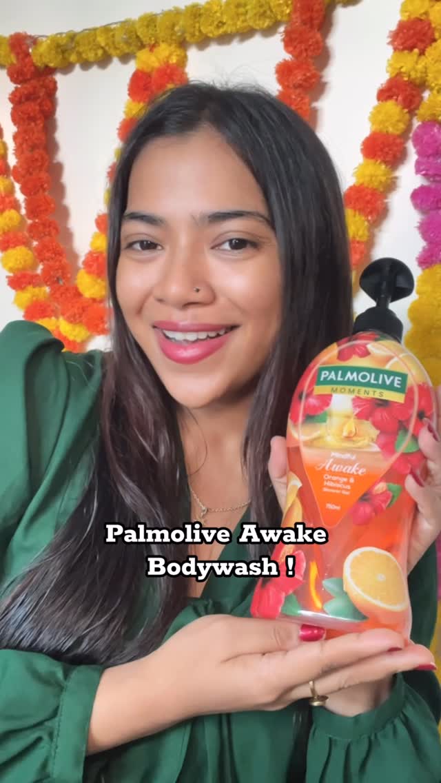 Instagram post by @drtridishapathak for Palmolive. Caption reads: Woke up tired but ended up glowing, Palmolive....