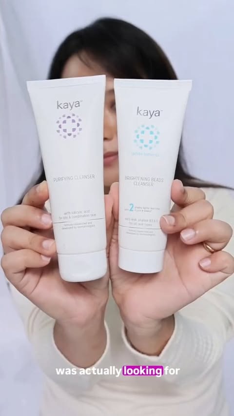 Instagram post by @hellogorgeousarts for Kaya Science. Caption reads: POV: Your skincare restock couldn't have come at a....