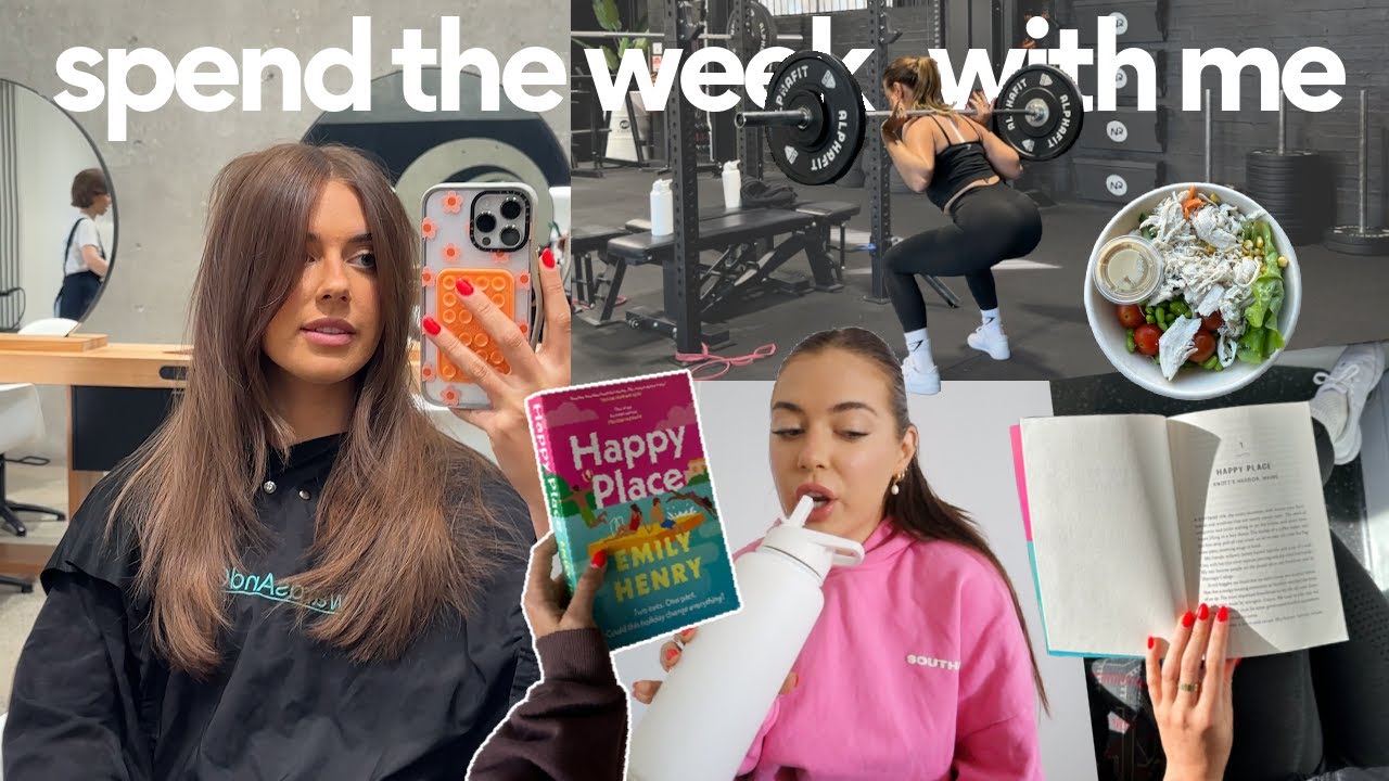YouTube post by @SophieJayne for Beforeyouspeak Coffee. Caption reads: a week in my life! fresh brunette, gym, books I'm....