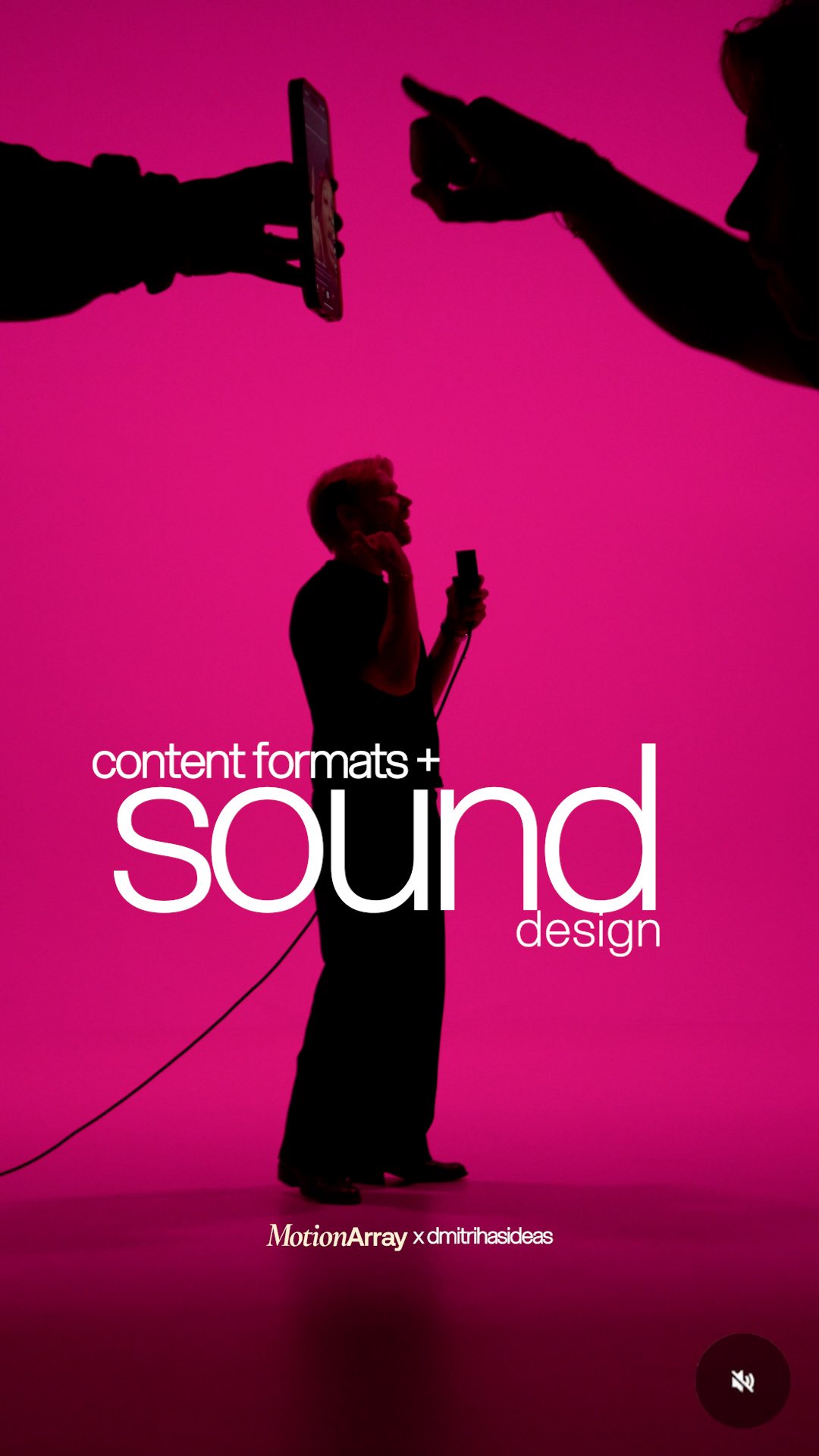 Instagram post by @dmitrihasideas for Motion Array. Caption reads: this is the sauce elite creators....