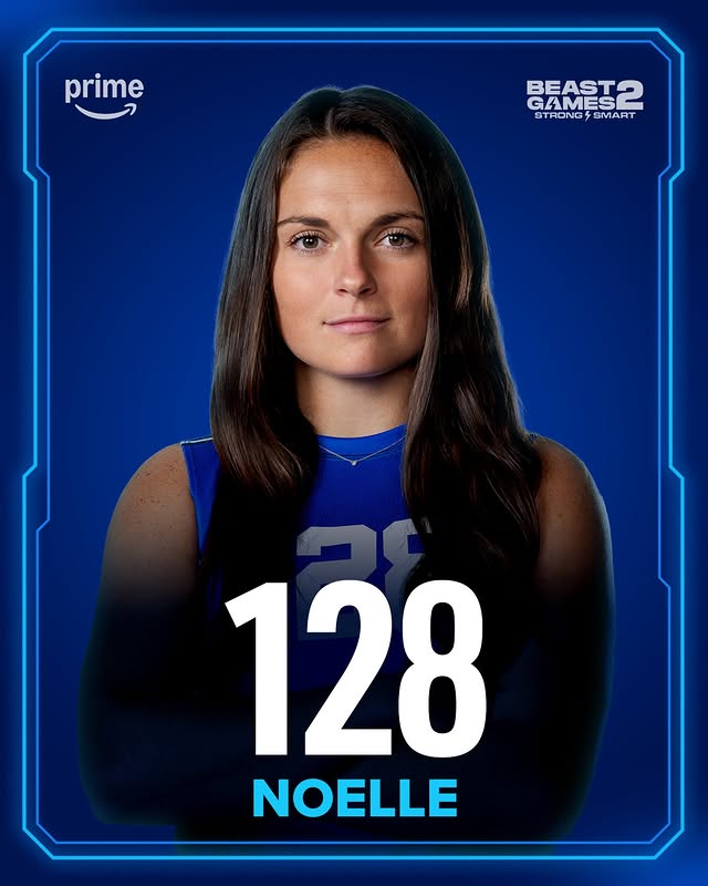 Instagram post by @noellelambert for Amazon Prime. Caption reads: [...] in to @beastgames season 2 on @amazonprime....