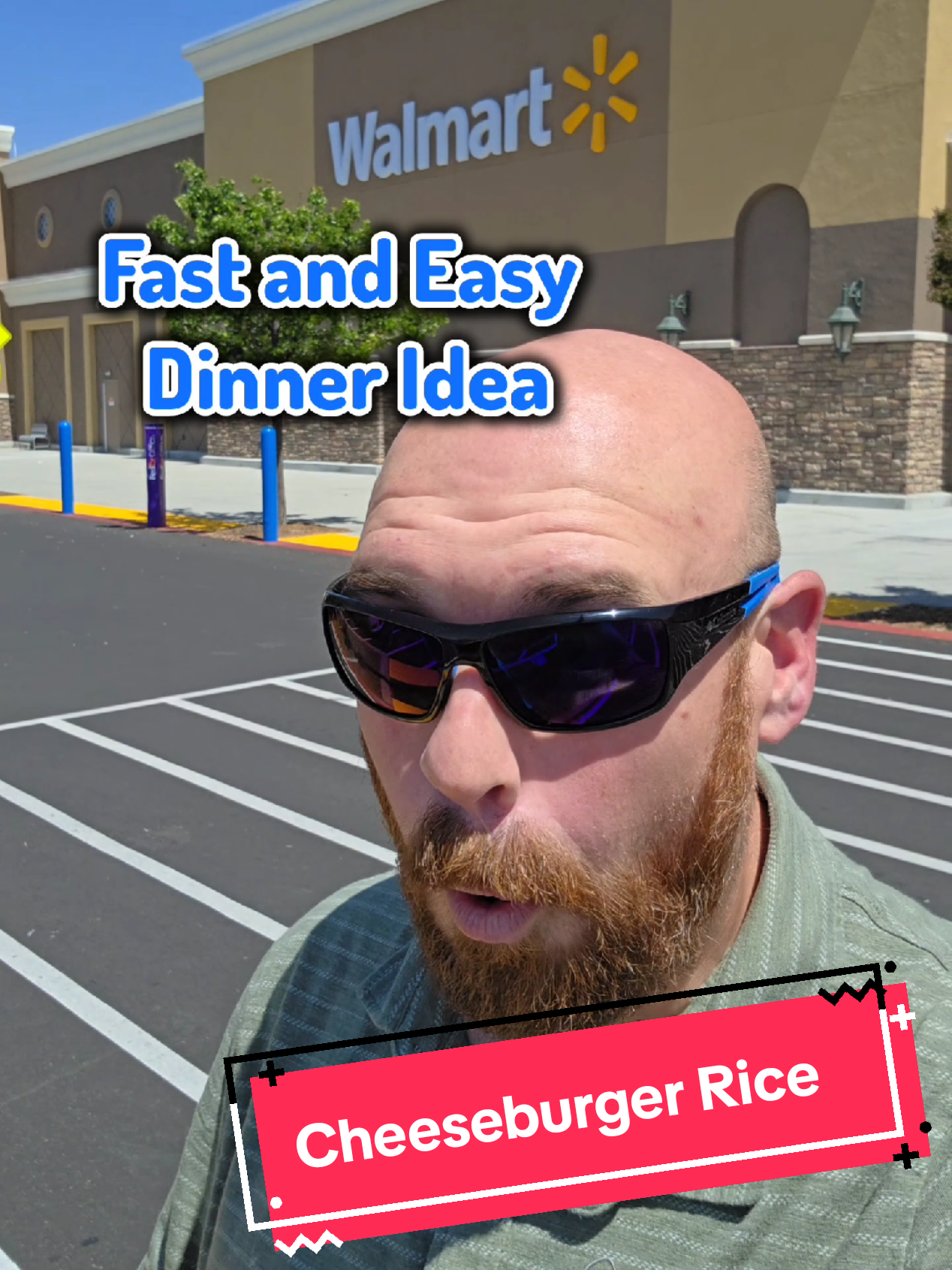 TikTok post by @clintonsvatos for Minute Rice. Caption reads: Cheeseburger Rice w/ @Minute Rice  #sponsored....