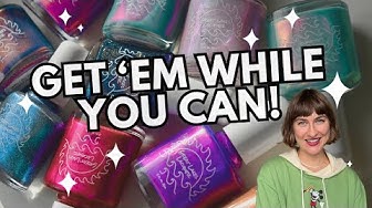 YouTube post by @CaitlinSwatches for Cirque Colors. Caption reads: Ohhhh myyyy gosh! Great Lakes Lacquer Returning....