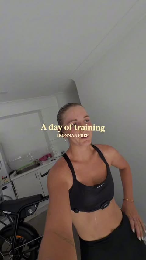 Instagram post by @jaz.sloane for Garmin. Caption reads: [...] sesh 1.5hr trainer set @s0s_performance....