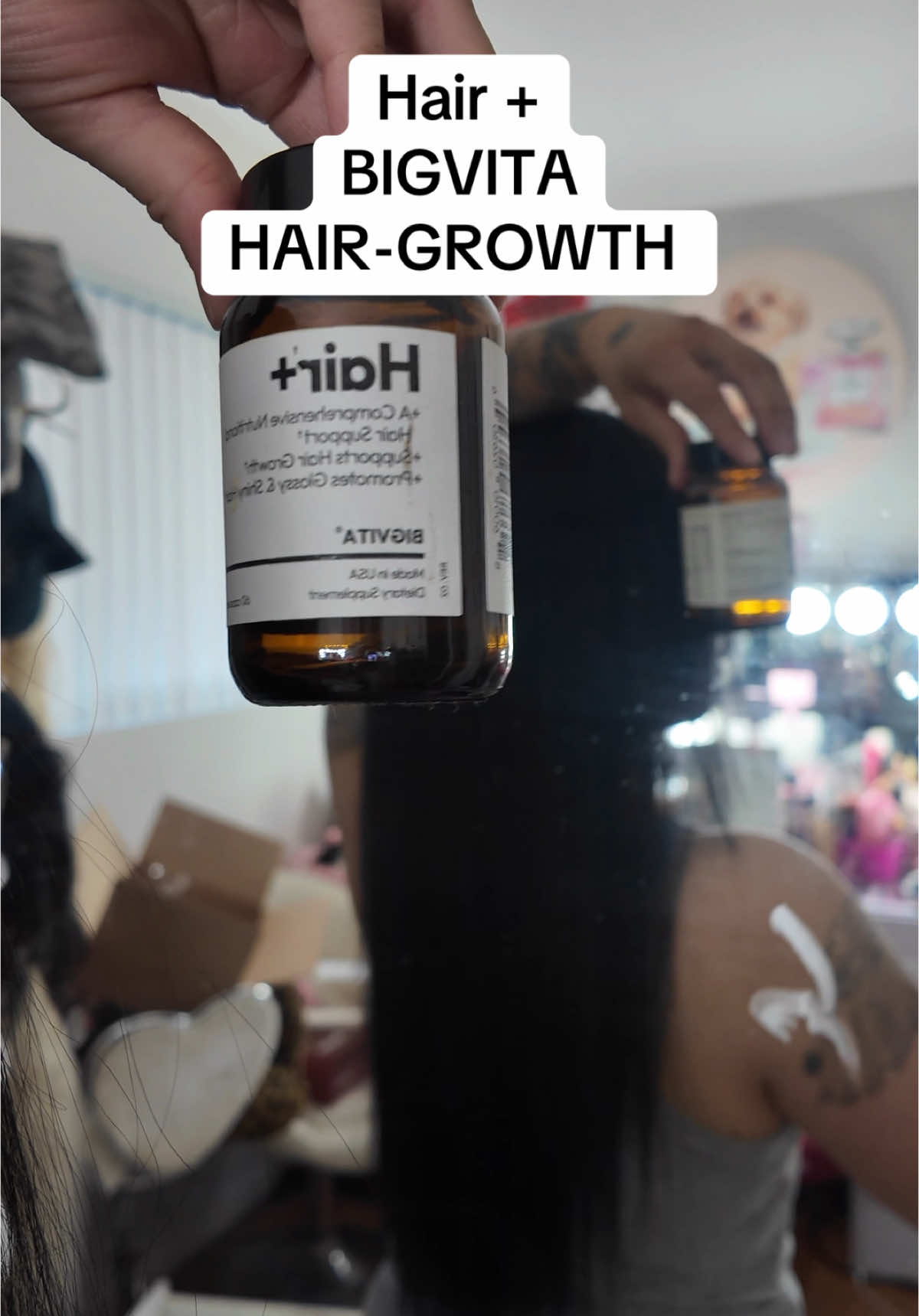 TikTok post by @makeupwithmariii93 for Bigvita. Caption reads: [...] and DO SOMETHING ABOUT IT 🛠️ Bigvita has....