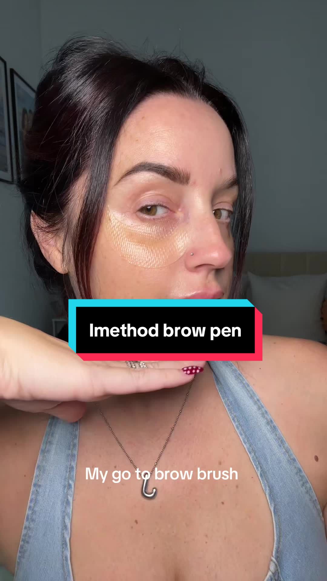 TikTok post by @jessicadadlani for iMethodBeauty. Caption reads: @IMETHOD BEAUTY brow pen is always the way to go!....