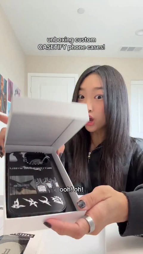 Instagram post by @omg.cece for CASETiFY. Caption reads: gifting @casetify custom cases is my love....