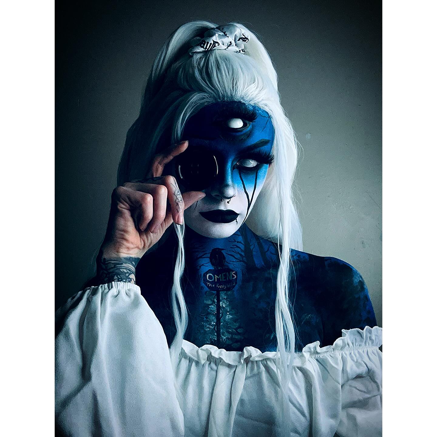 Instagram post by @_blacksoulofficial for rimmellondon. Caption reads: Omens 🪡 

#theprettywild #omens 

This makeup....