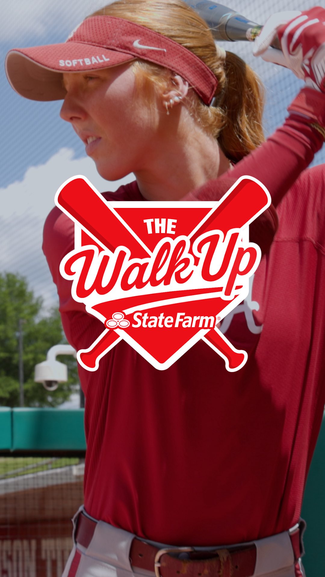 Instagram post by @bamasb for State Farm. Caption reads: Audrey Vandagriff drops her team nickname in The....