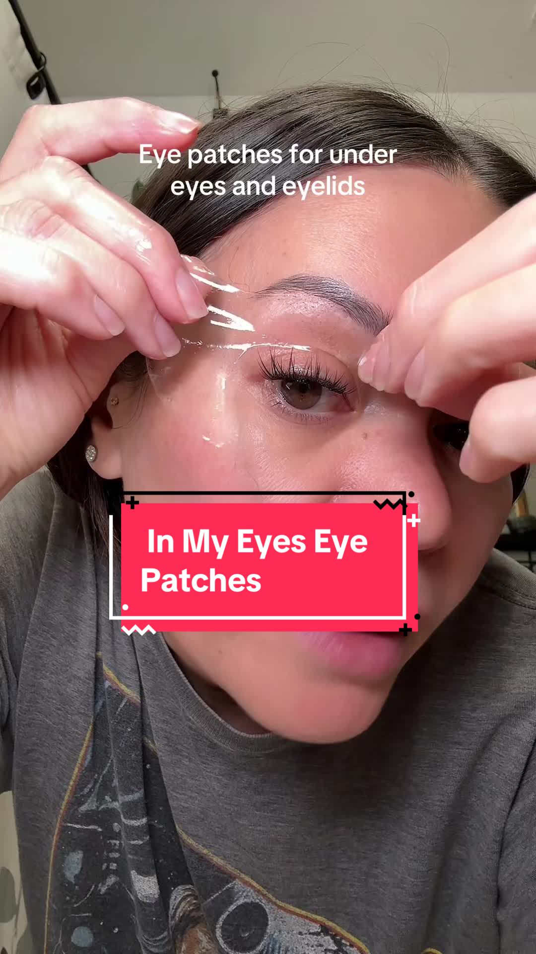 TikTok post by @mariawiles1 for In My Eyes. Caption reads: [...] #eyecareroutine #matureskincare @InMyEyes.