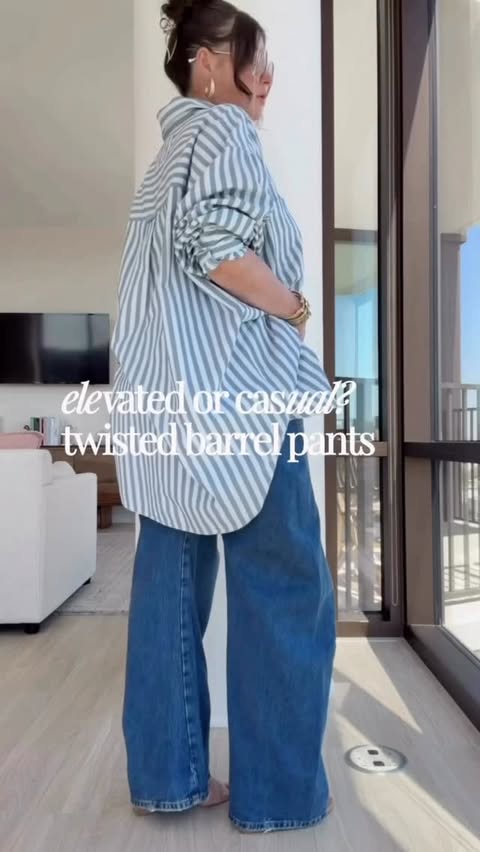 Instagram post by @julia.marie.bb for Free People. Caption reads: [...] or 1 size up for a more relaxed fit.....