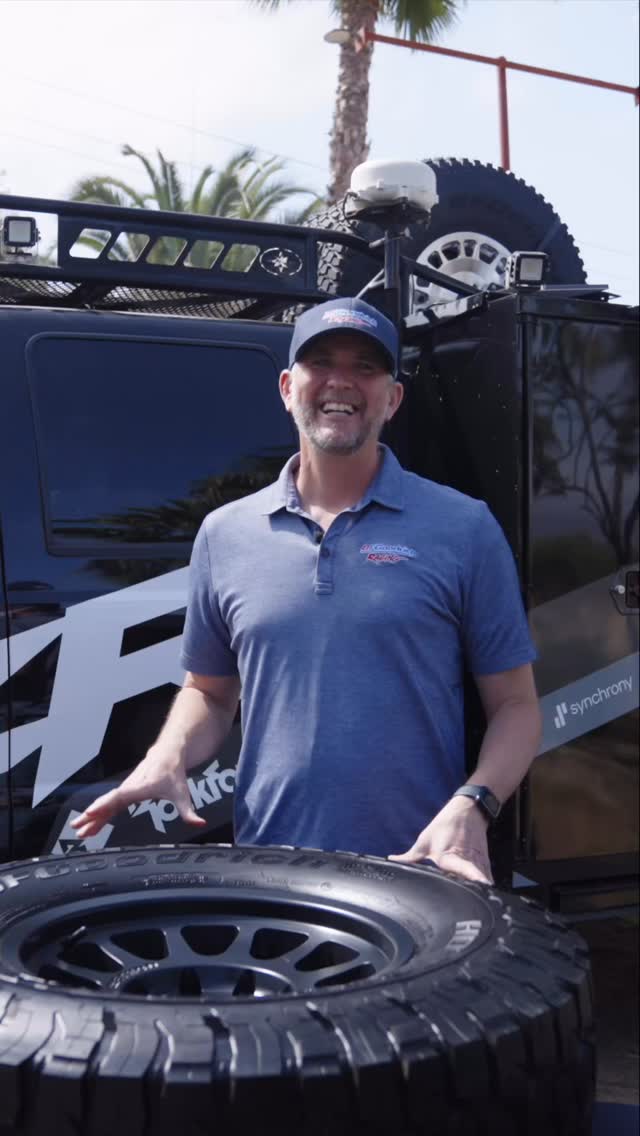 Instagram post by @rzrfactoryracing for BFGoodrich Tires. Caption reads: Every win takes more than just drivers and cars,....