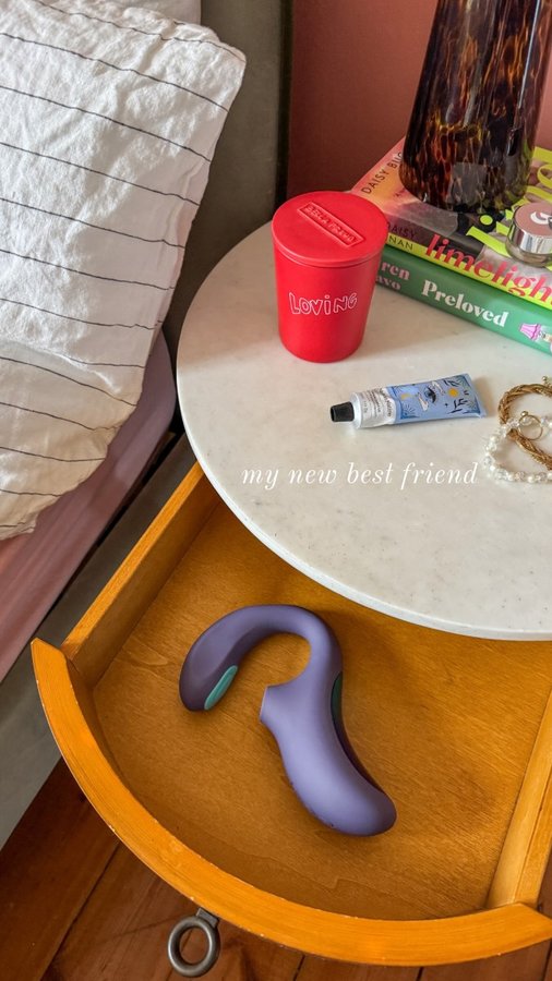 Instagram post by @charminglifebyjess for LELO. Caption reads: ad meet my new best friend, the @lelo_official....