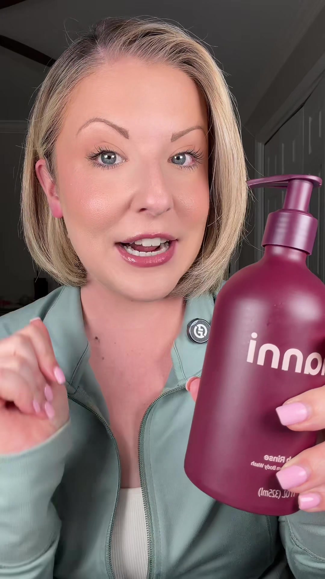 TikTok post by @influenced.edit for Hanni Bodycare. Caption reads: Ever had that tight dry feeling after a shower?....