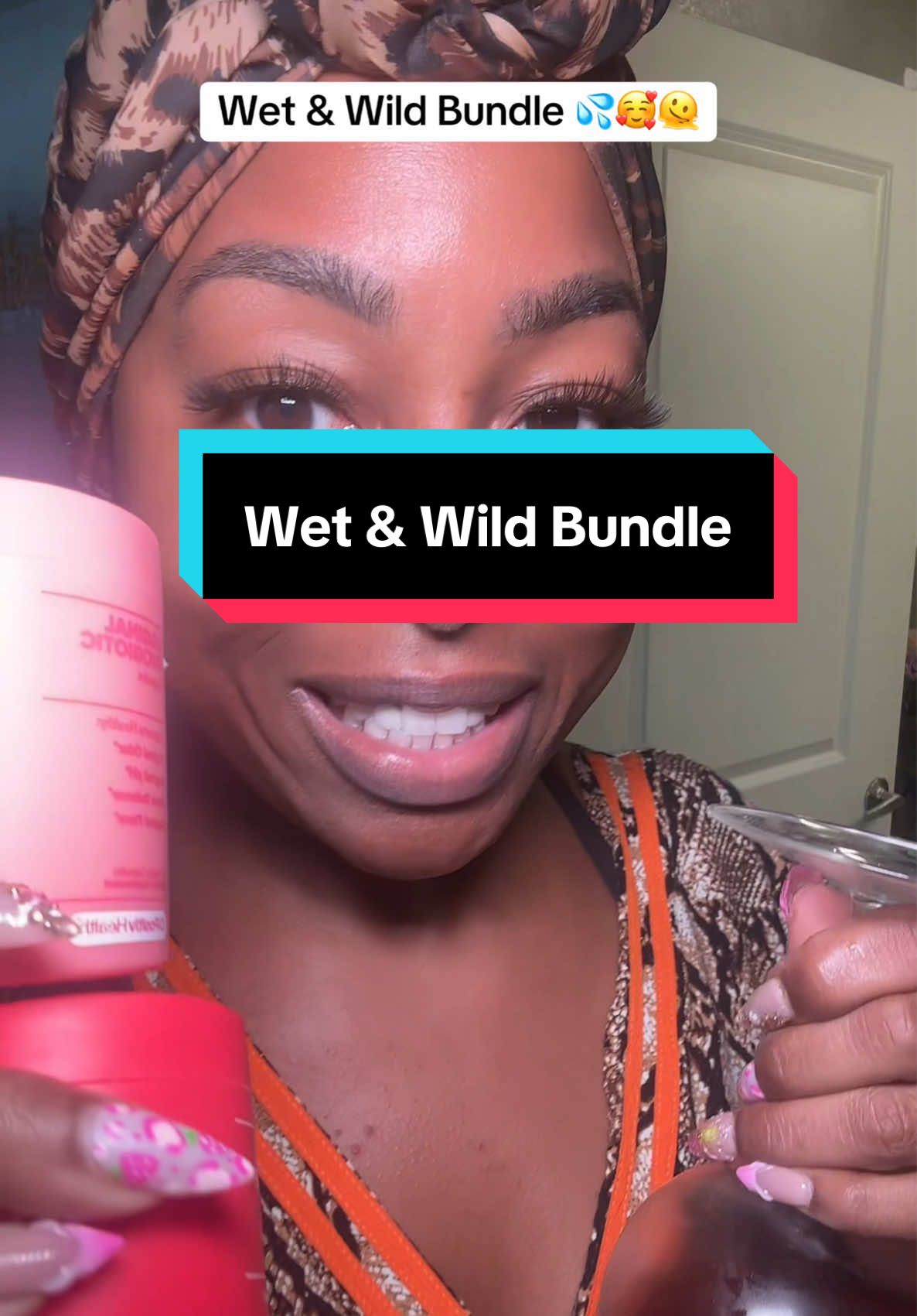 TikTok post by @enhancedbeautybykori for O Positiv. Caption reads: Sis don't say I didn't warn you 🌊💦...this Wet &....