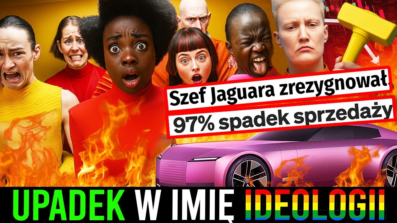 YouTube post by @DrwalRębajło for Goldsaver. Caption reads: JAGUAR BRAND DISASTER 🙈 They went for....