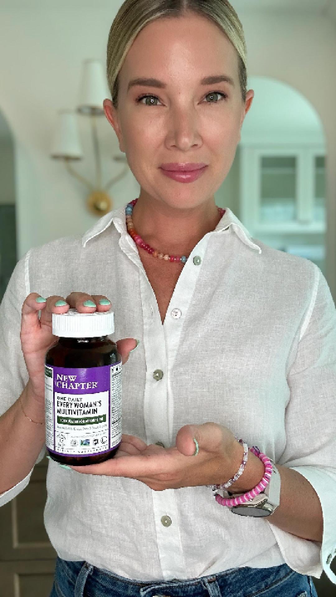 Instagram post by @roseandgreyfashion for New Chapter. Caption reads: No gatekeeping here—I’m all about wellness that....