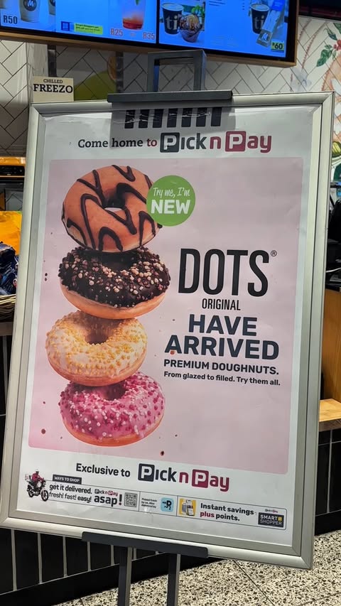Instagram post by @funi_nthangeni for Pick n Pay. Caption reads: Pick n Pay DOTS have officially entered the chat,....