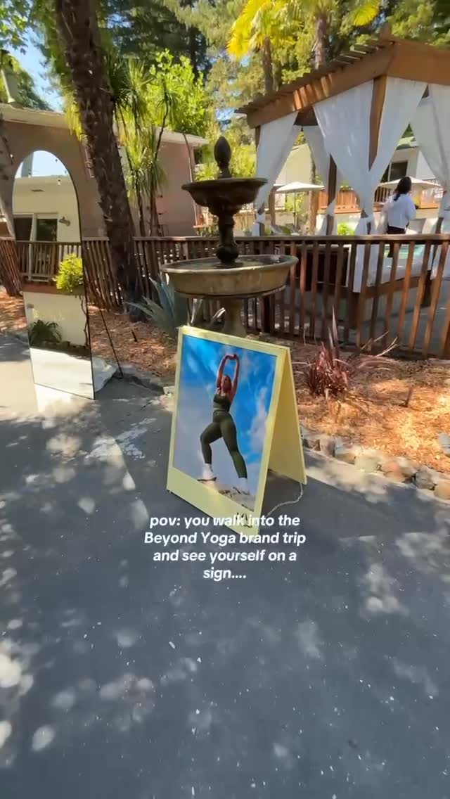 Instagram post by @danielleburnett__ for Beyond Yoga. Caption reads: biggest campaign yet.. so grateful to be a part of....