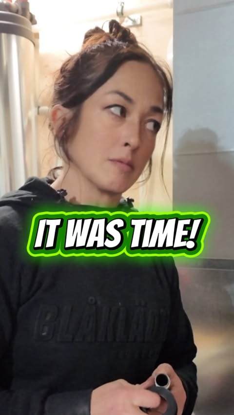 Instagram post by @the_ladyplumber for Jobber. Caption reads: Out with the old and in with the new!  It was time....