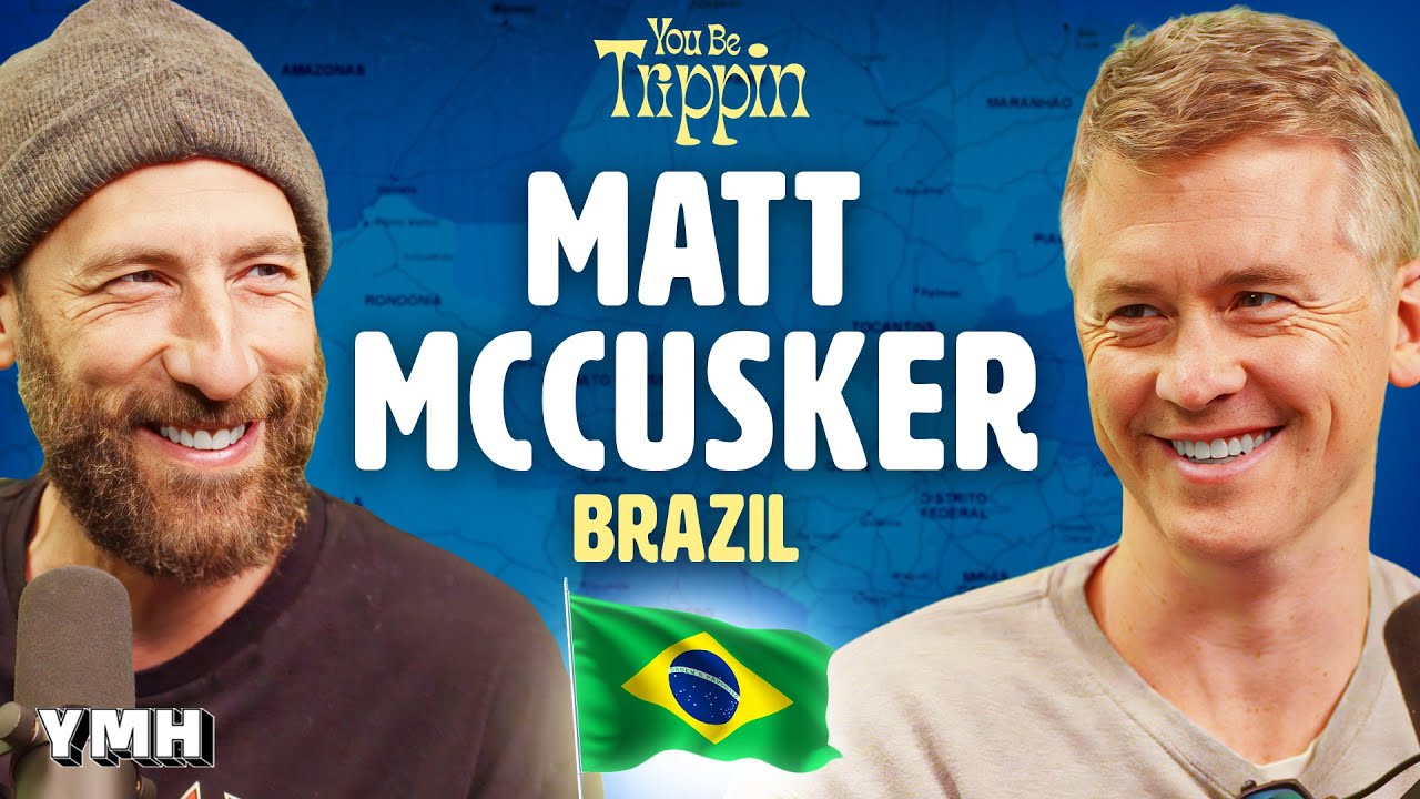 YouTube post by @youbetrippinpod for Cuts Clothing. Caption reads: Rio De Janeiro, Brazil w/ Matt McCusker | You Be....