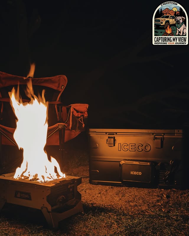 Instagram post by @zekesview for – ICECOFREEZER. Caption reads: Nothing better than having your battery powered....