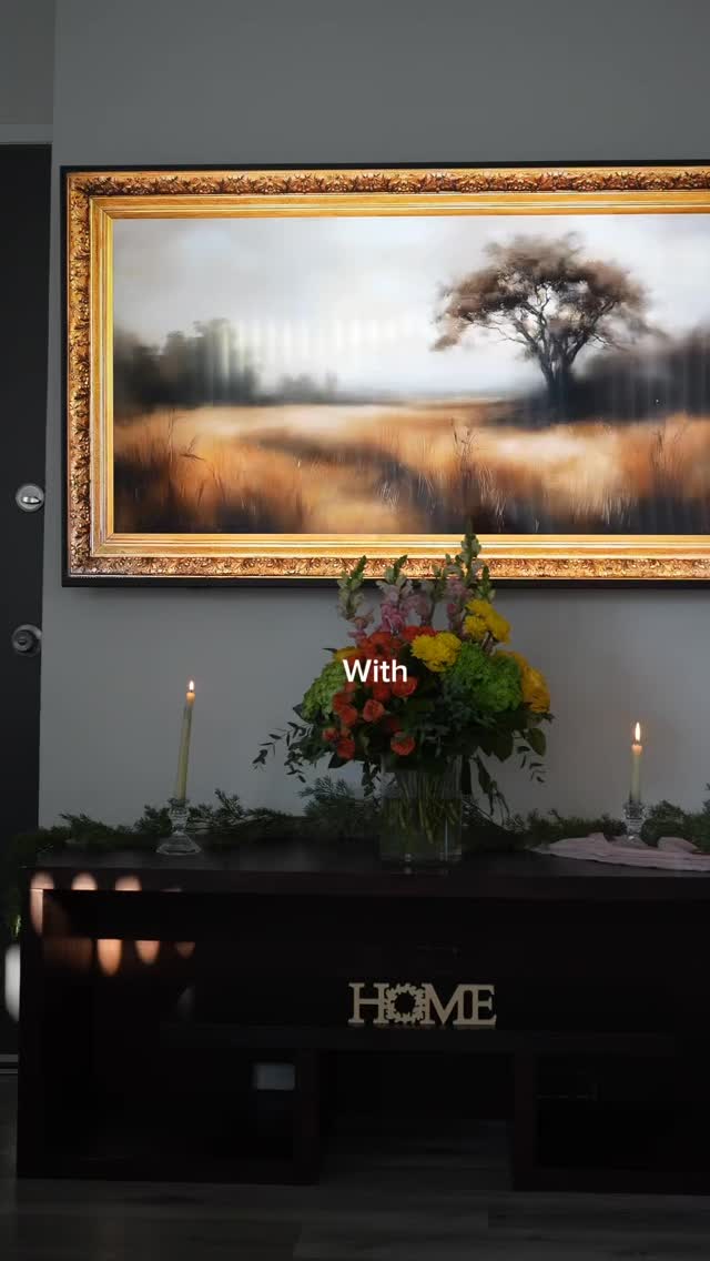 Instagram post by @tetuan4life for LG USA. Caption reads: Just set up my new LG TV in the living room and....