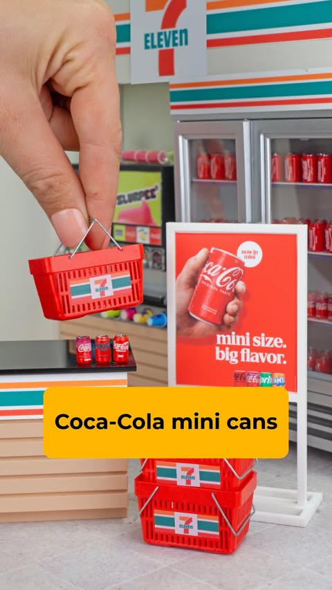 Instagram post by @chelseamakes for Coca-Cola. Caption reads: #AD @cocacola mini cans are here! Now available at....