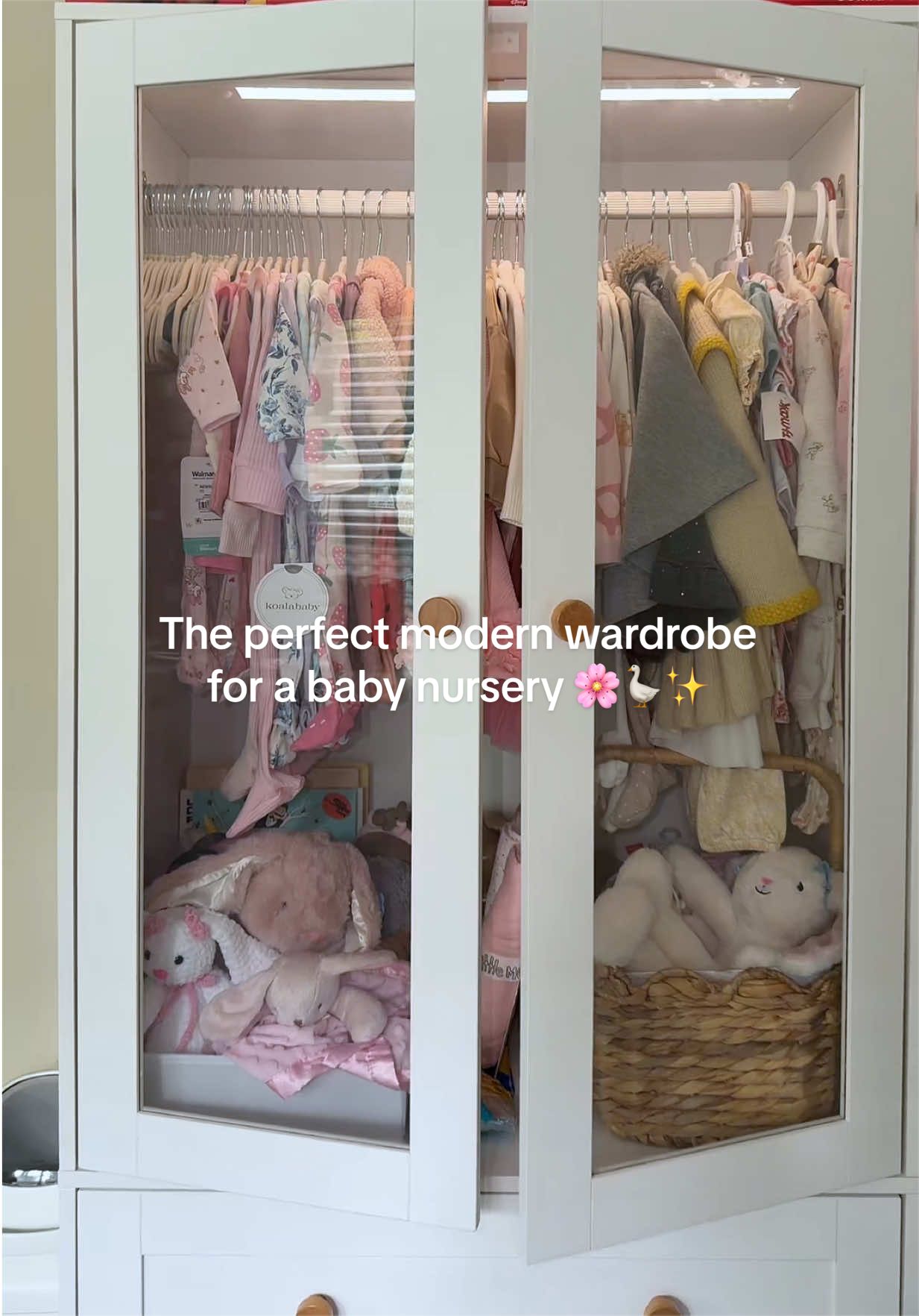 TikTok post by @rafakirchn for VOWNER. Caption reads: [...] #babyroom #babycloset #babyregistry @VOWNER.