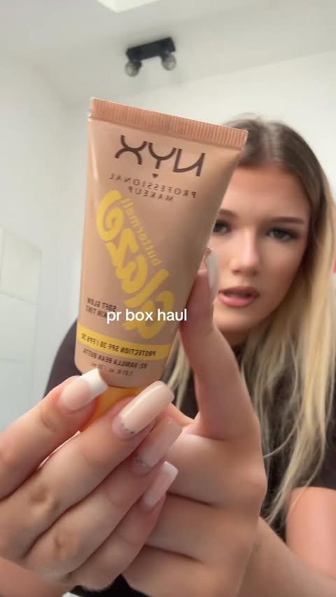 Instagram post by @adamandmaya0 for NYX Professional Makeup Polska. Caption reads: PR box. Thanks @nyxcosmetics_pl #gifted #polska....