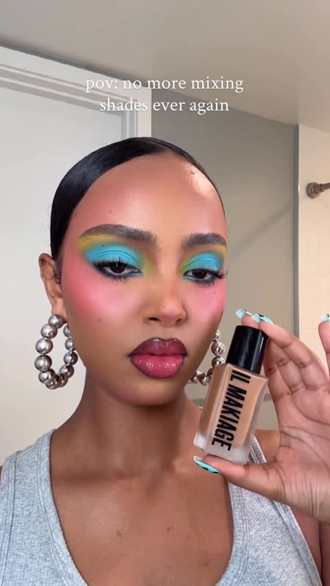 Instagram post by @im_blacklily for IL MAKIAGE. Caption reads: foundation that actually matches >>> @ilmakiage....