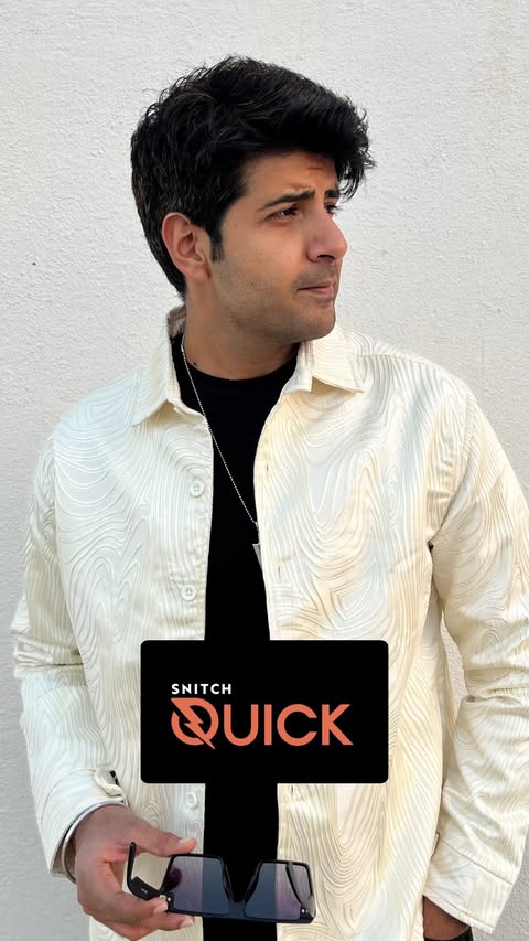 Instagram post by @harsh_nagpal for Snitch. Caption reads: One hour to step out. Zero time to shop. SNITCH....