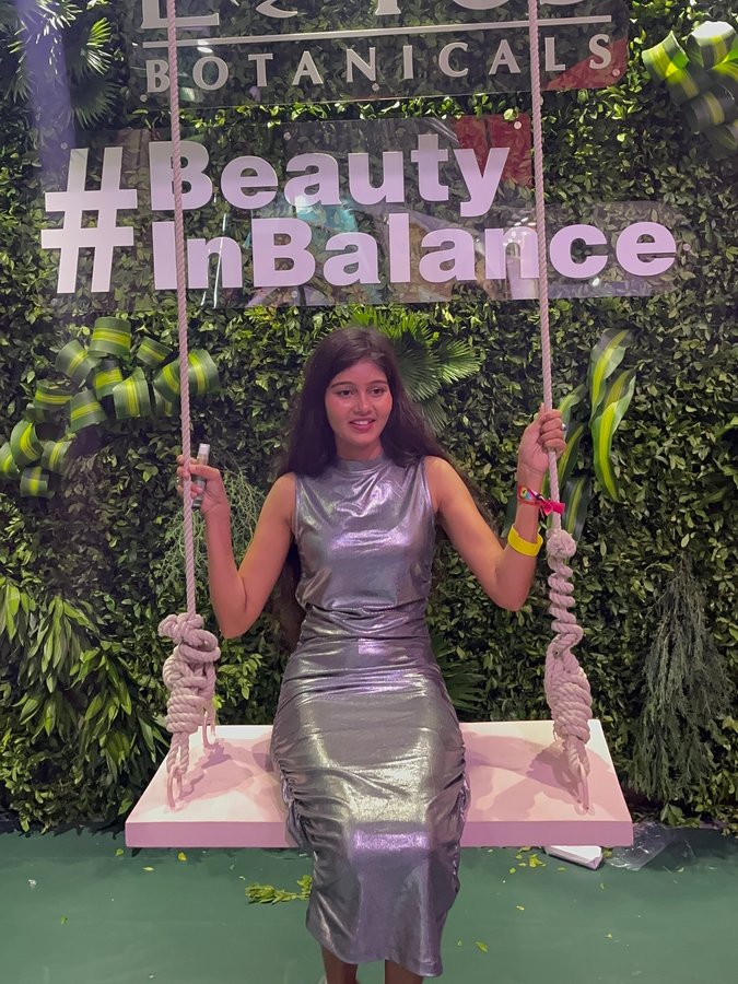 Instagram post by @itskhushi_pandit for Lotus Botanicals. Caption reads: Nature's purity, delivered to your  doorstep!....