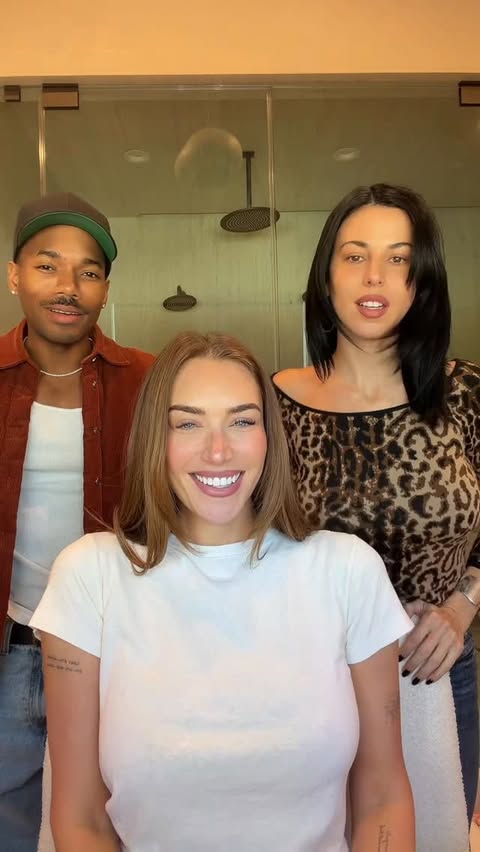 Instagram post by @staskaranikolaou for Urban Decay. Caption reads: @victoriavillarroel and @thacarterb solved the....