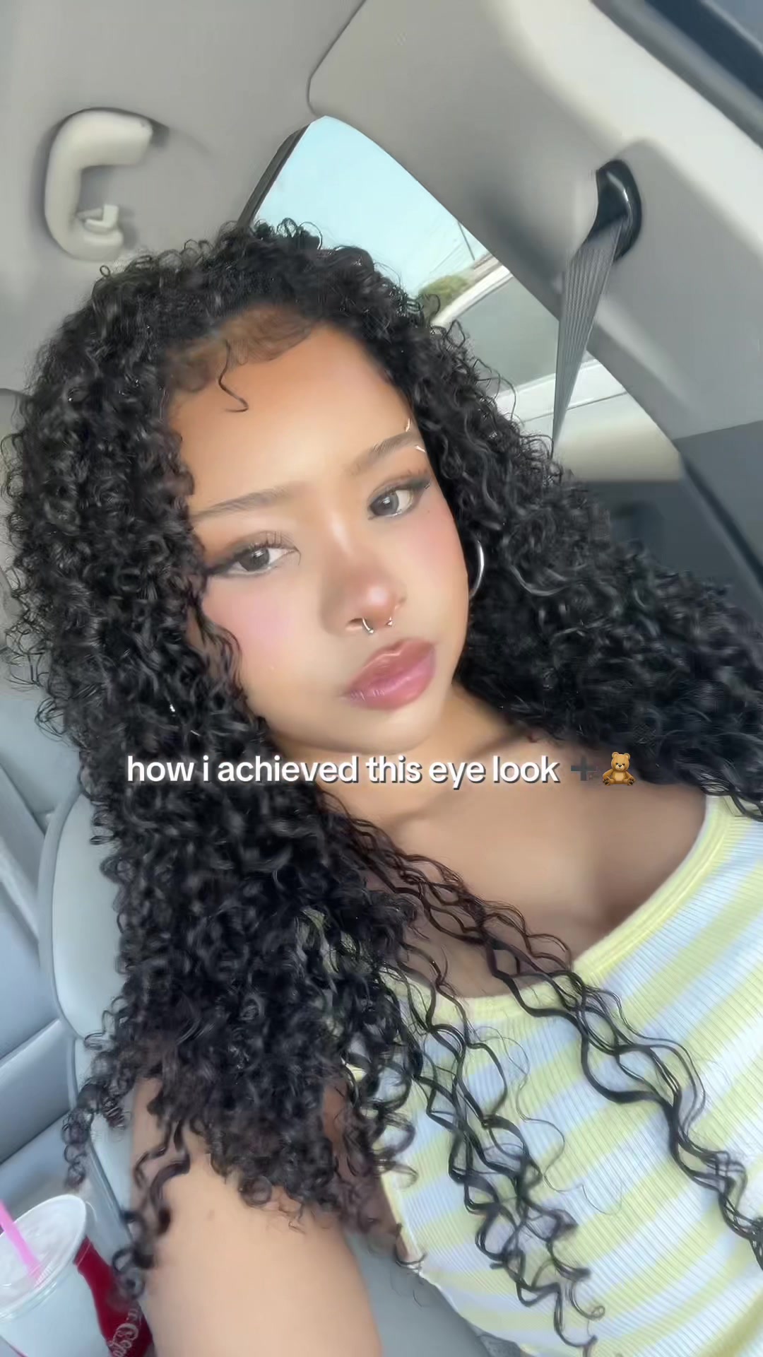 TikTok post by @peepeepooppoo1234 for Fowendia Lashes. Caption reads: [...] for discount in my bio 🍡🍥🍀 @Fowendia....