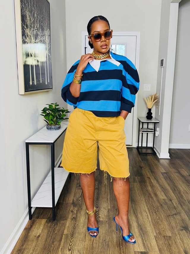 Instagram post by @theglamcorridor for PARIS/64. Caption reads: [...] *Shoes: @stevemadden 🔗 on LTK *Purse:....