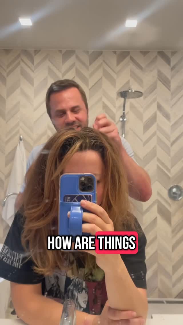 Instagram post by @mikaross.therapist for Madison Reed. Caption reads: Babs is back. @madisonreed isn’t paying me for....