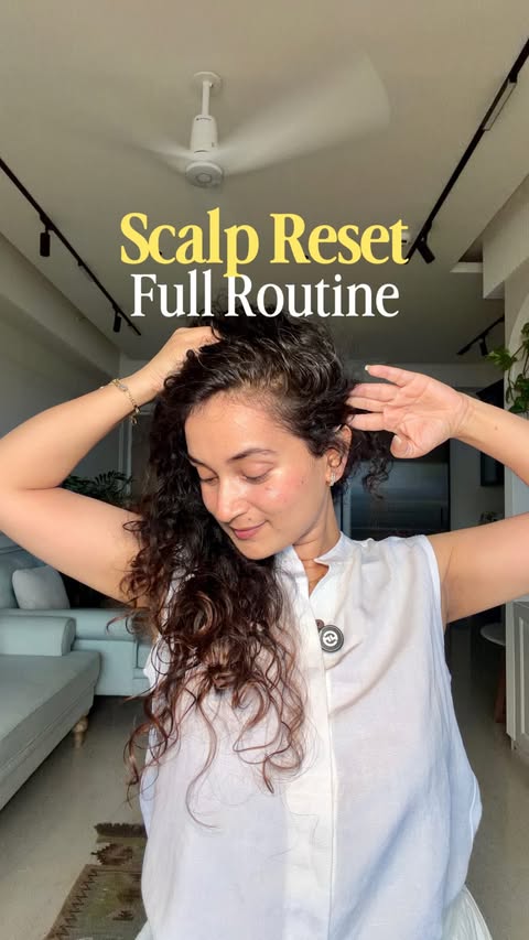 Instagram post by @indianskinblog for Biolage. Caption reads: [...] comment LINK to get the🔗 #ScalpSync....