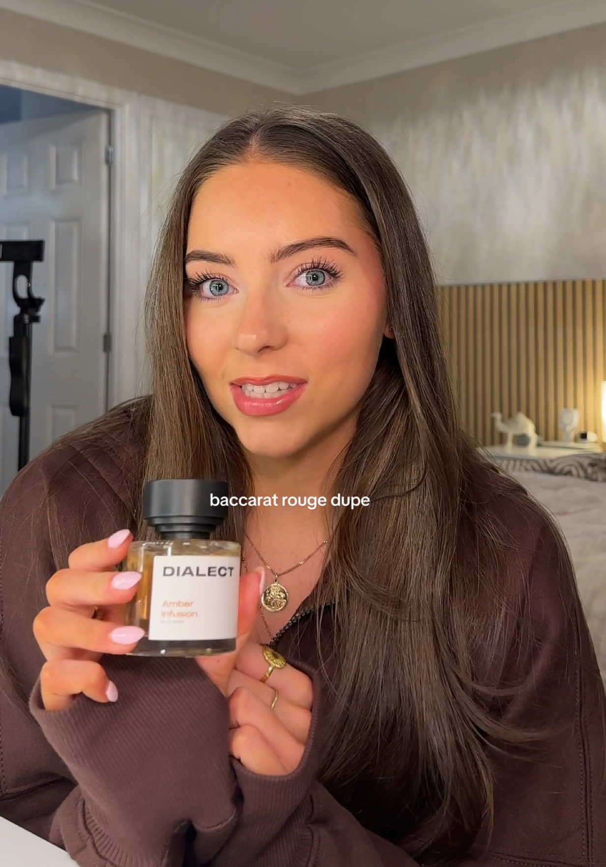 TikTok post by @elizabrookes for Dialect Södertälje. Caption reads: The scent lasts ages & it’s so affordable 🤌✨....