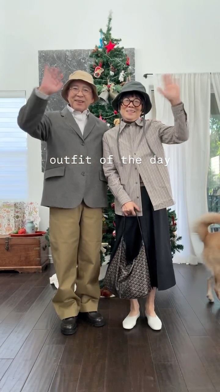 Instagram post by @akiandkoichi for Soeur. Caption reads: Happy Tuesday to all of our friends ❣️ #ootd....