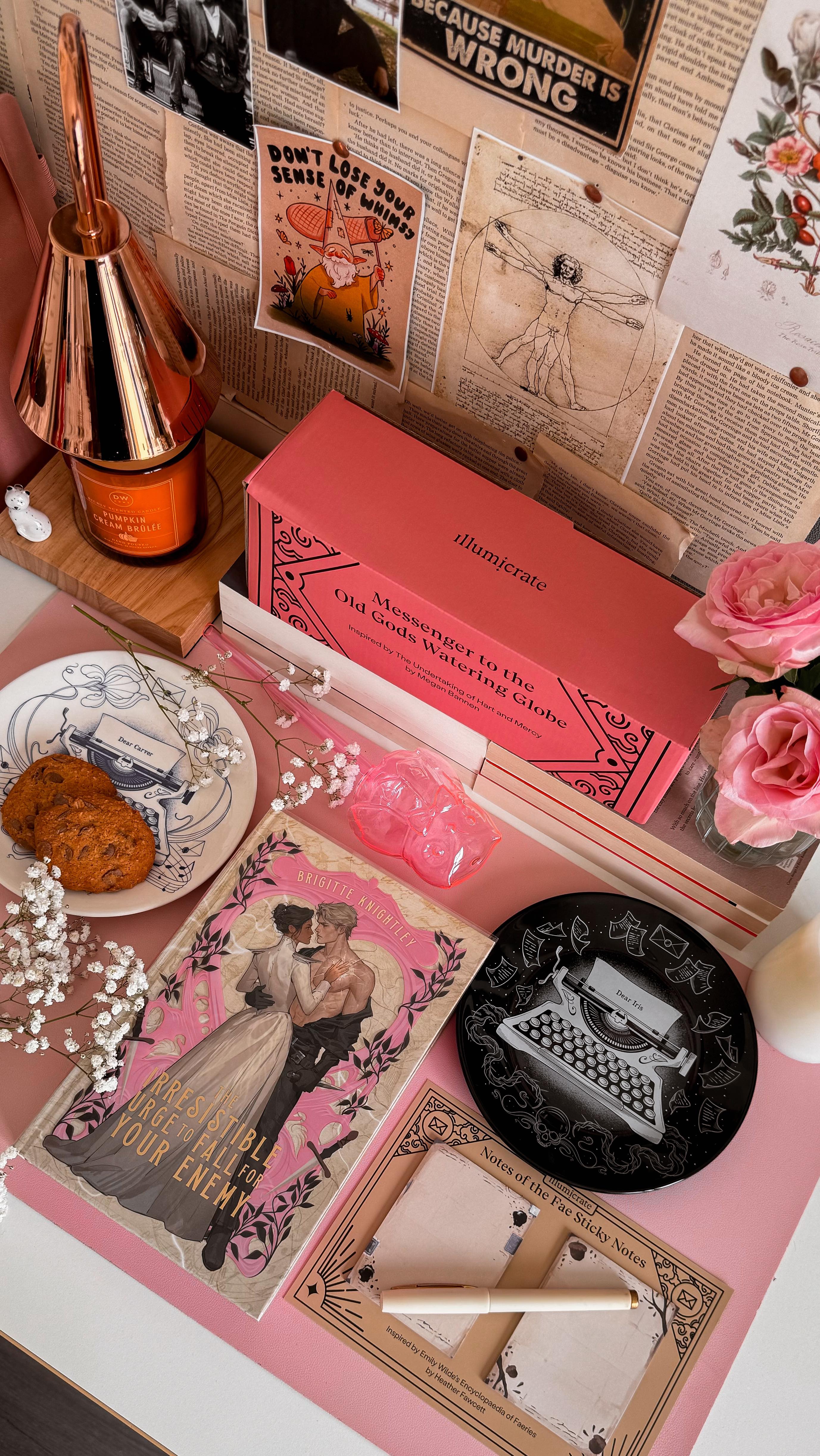 Instagram post by @adreamerontherun for Illumicrate. Caption reads: [...] my very first unboxing as an official....