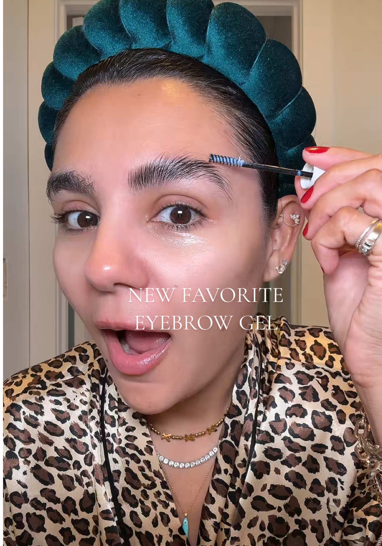 TikTok post by @ericka_goycoolea for Palladio Beauty. Caption reads: New favorite eyebrow gel 😯 @Palladio Beauty....