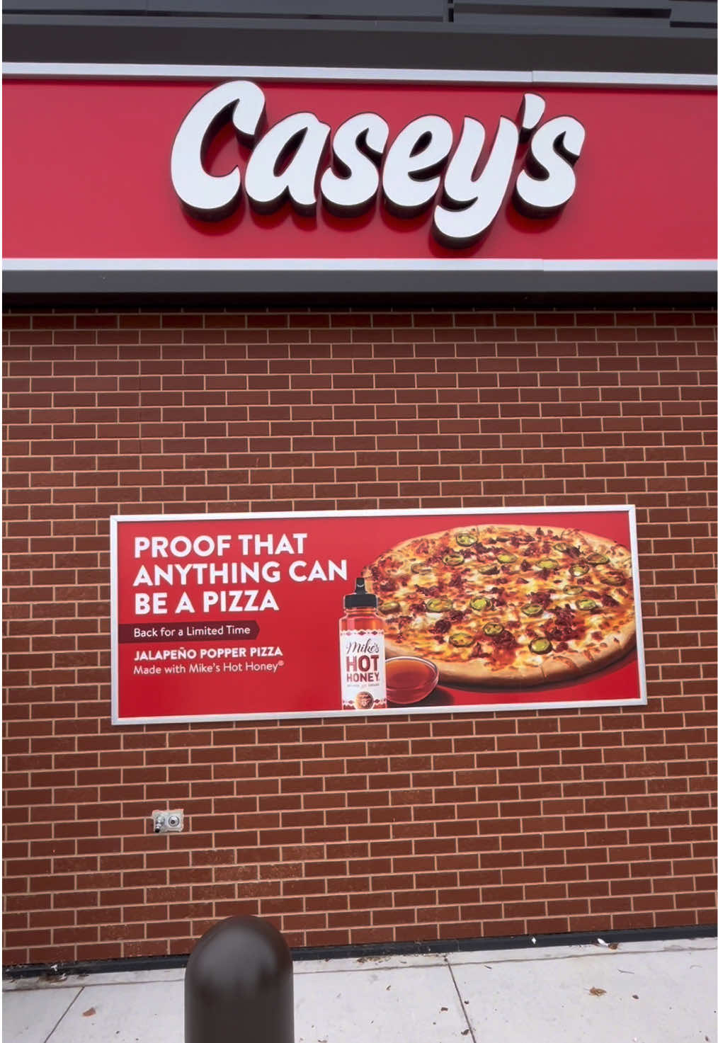 TikTok post by @faithderonde8 for Casey’s. Caption reads: PSA: Your football Saturdays just got a whole lot....