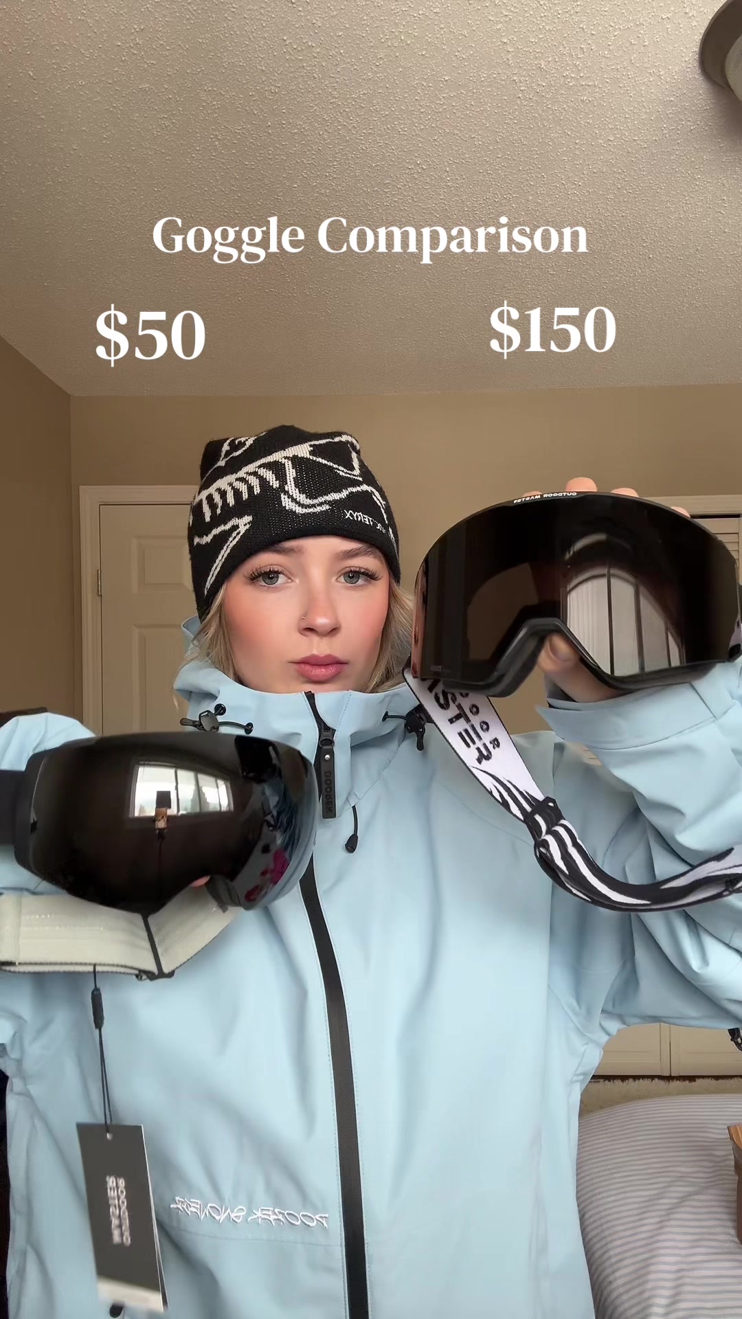 TikTok post by @lifeofstarrleigh for OutdoorMaster. Caption reads: Both are from @Outdoormaster use code STARR20 for....